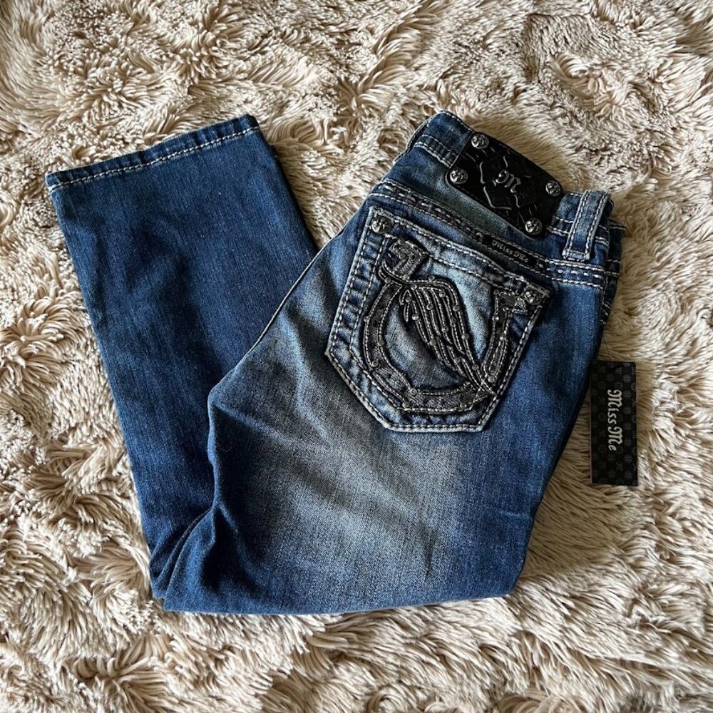 NEW Miss Me Capri Jeans 26 - Picture 2 of 5